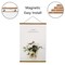 Miaowater 2 Pack Poster Frame,12x15 12x16 12x17 12x18 12x20 Magnetic Light Wood Wooden Frames Hanger for Photo Picture Art Canvas Print Artwork Wall Hanging Teak Wood 12''